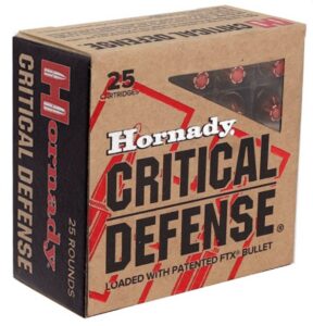 Hornady Critical Defense 9mm Ammo 115 Grain Flex Tip Expanding – 100 ROUNDS