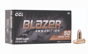 CCI Blazer Brass 9mm 124GR FMJ 500 rounds