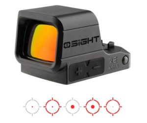 Osight XE AMRS Enclosed Red Dot Sight with Ruggedized Miniature Reflex Footprint, 2/6+32 MOA