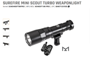 SureFire Mini Scout Turbo WeaponLight